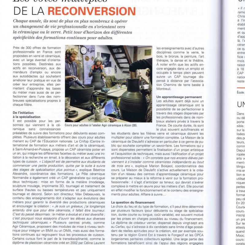 Article de presse – Les voies multiples de la reconversion